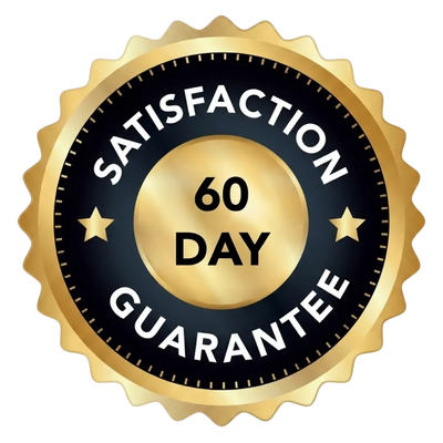 100% Satisfaction, 60-Day Money-Back Guarantee