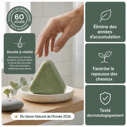 Savon Coréen Revitalisant Cuir Chevelu pour Homme — 12 Herbes Fermentées